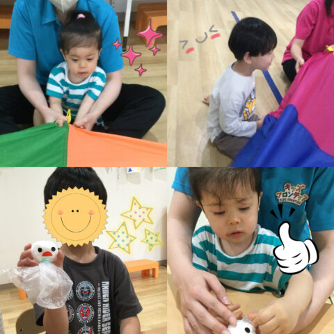 パラバルーン🌈てるてる坊主☔