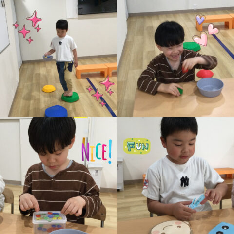 🎏サーキット✋指先の活動