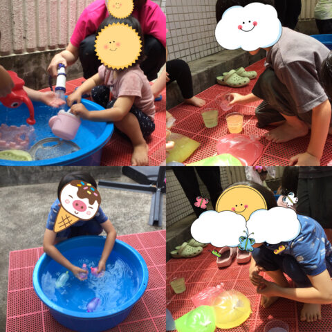 水遊び💦💦