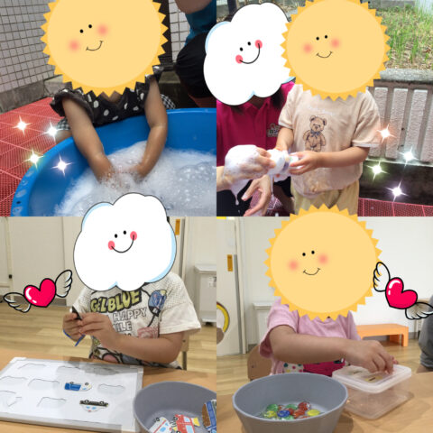 ☁️モクモク泡あそび☁️