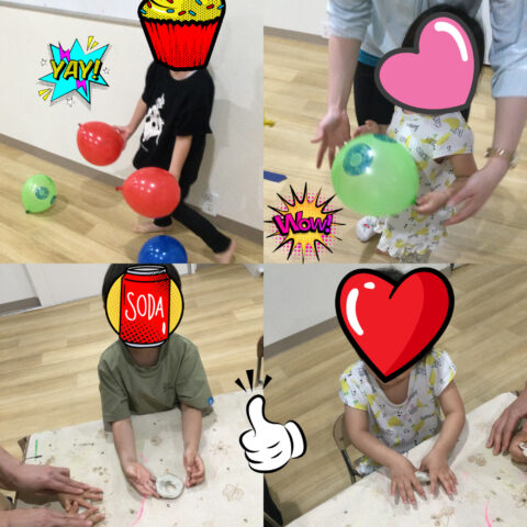 風船あそび🎈ねんどあそび🍩