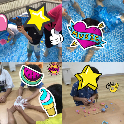 ✨米粉ねんど作り＆プールあそび🏊