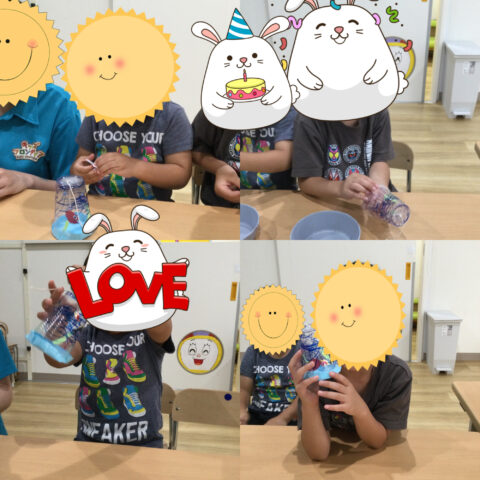 🧊プール＆ミニミニ水族館制作🐟