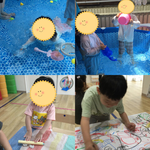 🏊プール＆ねんどあそび✨
