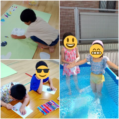 縁日準備、プール*\(๑´▽`๑)/♡*｡+