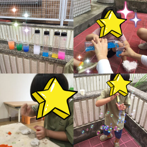 お庭で遊ぼう🍹粘土👻