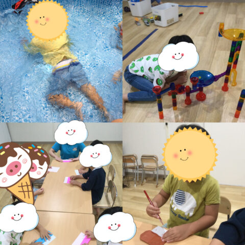 🌈プール最終日＆きのこ制作🍄