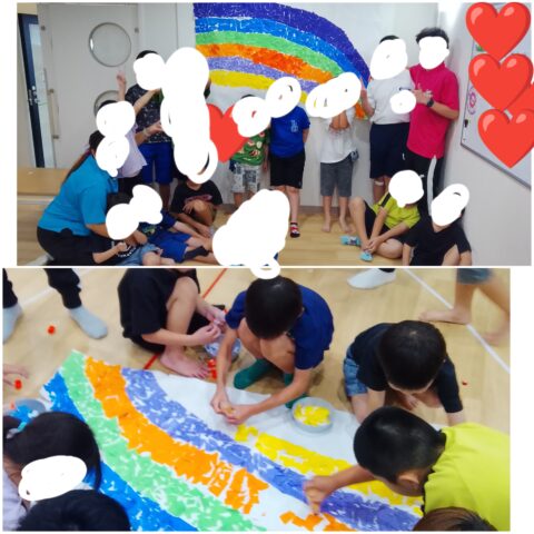製作「虹🌈」
