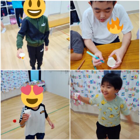 紙コップけん玉❣️