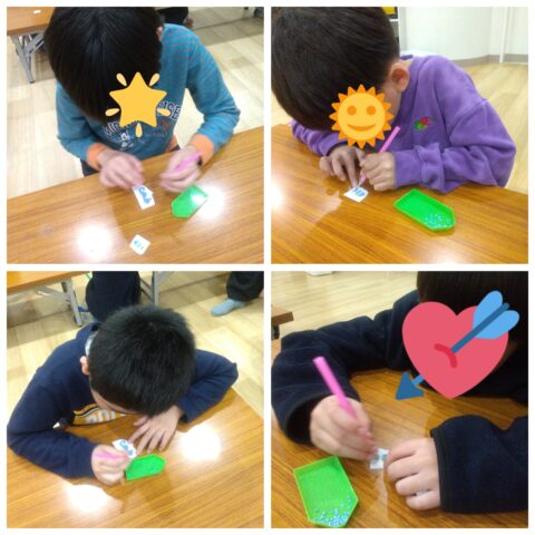 🐠✨ビーズアートシール作りに挑戦！✨🐢