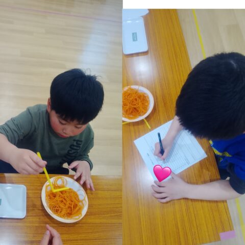 輪ゴムすくい＆記録チャレンジ✨🎈