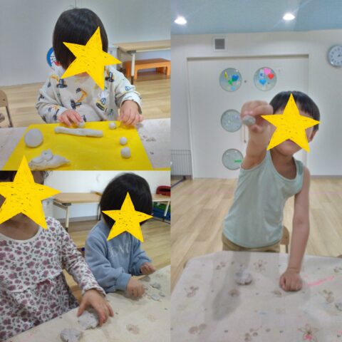 何ができるかな？粘土でわくわく作品作り