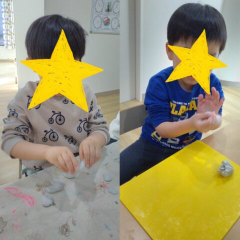 こねこね・ぺたぺた！粘土で形作り大作戦