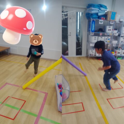 先生をかわしてゲット！ボール取り競争!!