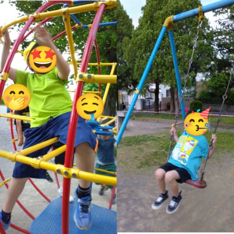 雨が降る前に！公園に行ってきました🚗