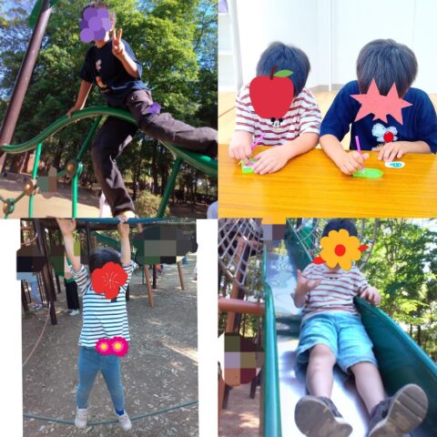 ビーズアートシール🎀公園🛝🌞