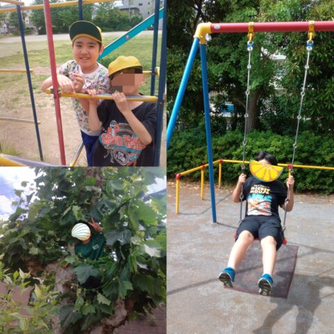 🌳公園で元気に体を動かしました😊