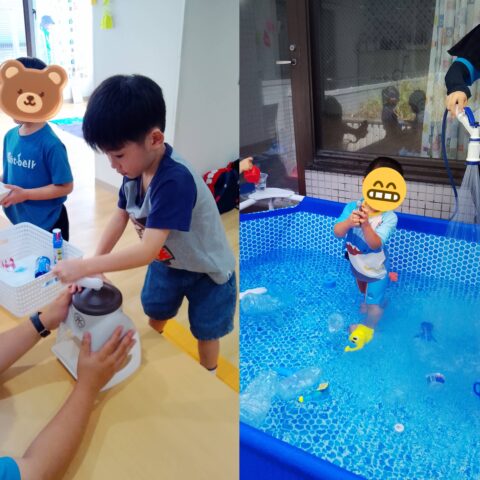 プールとかき氷で笑顔いっぱい！