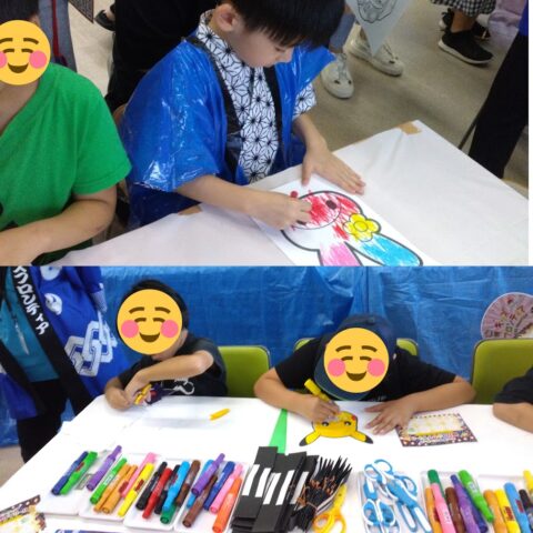 全館合同！みんなで楽しむ縁日🌻✨お面作り😁