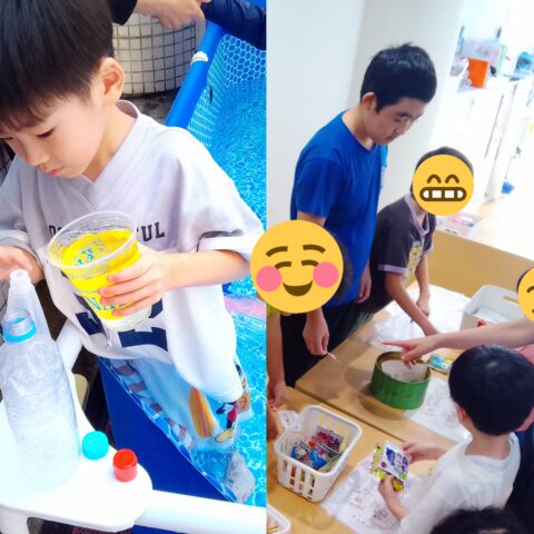 笑顔あふれる！プール遊び＆駄菓子屋さん♪