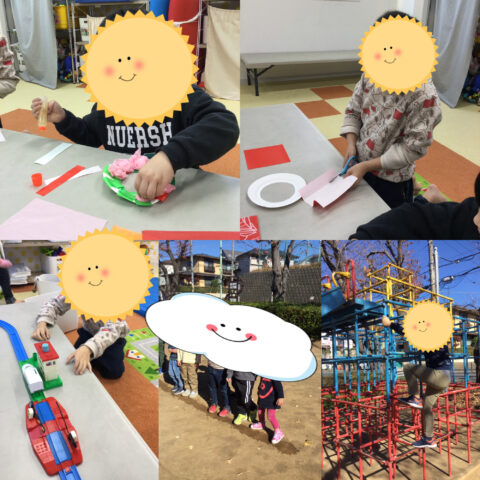 公園とリース作り♪