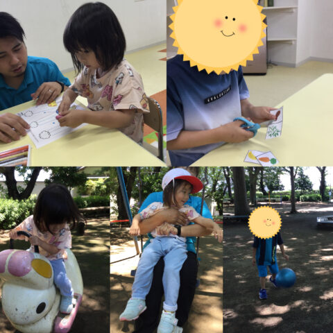 公園⭐︎運筆とはさみ