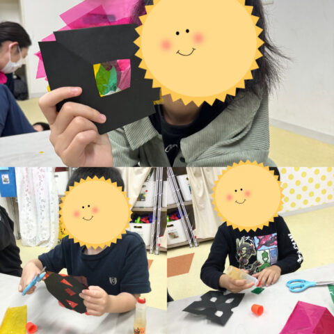 ステンドグラスの制作をしたよ🌟