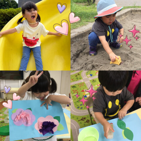 あじさいと公園🎶