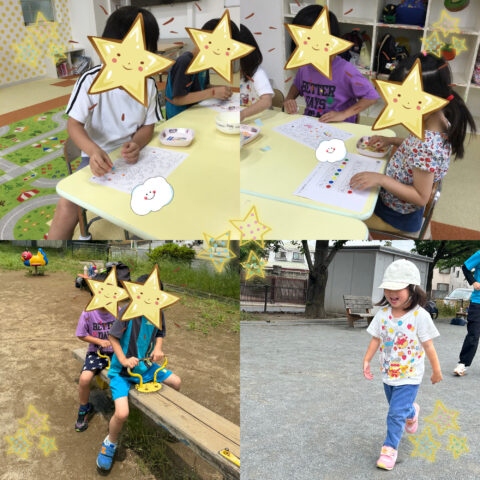 公園＆シール貼り