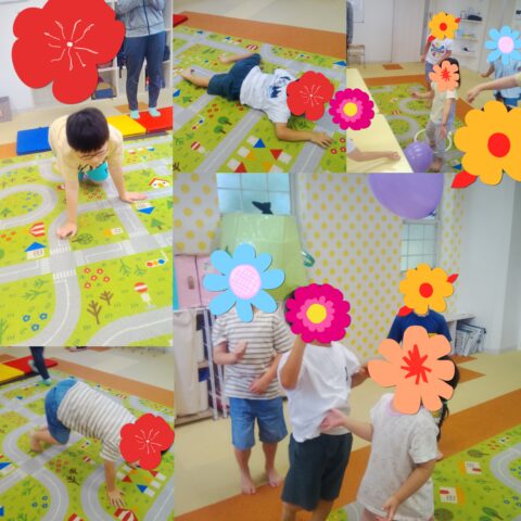 動物真似っこ遊び🐻風船バレー🎈