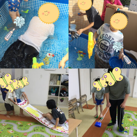 協力サーキット☆プール遊び🐳