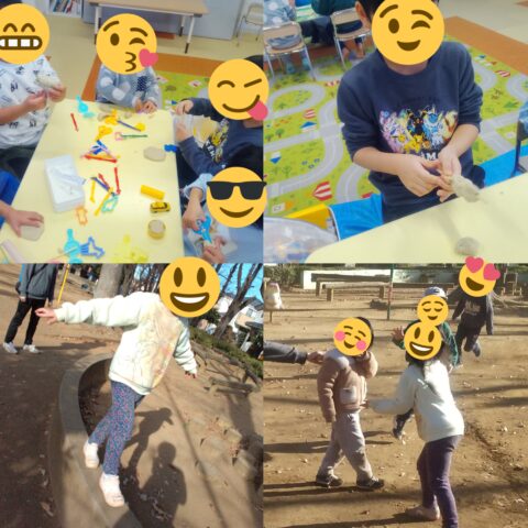 粘土でお団子🍡