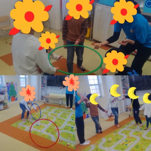 フラフープで遊んだよ💫