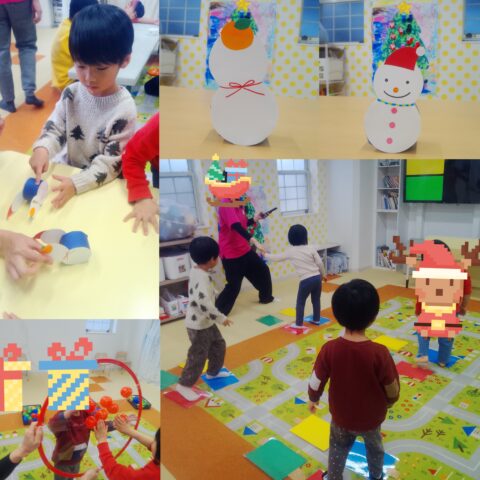 色あそび＆起き上がりこぼし制作☃️⛄☃️