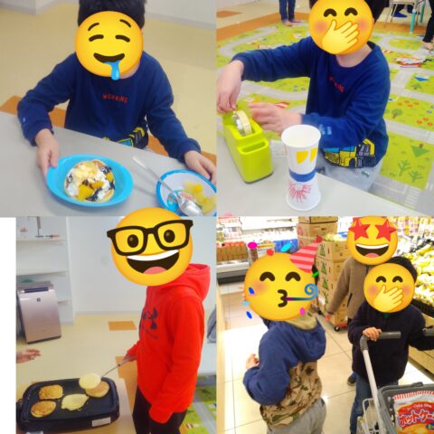 ホットケーキ作り♡