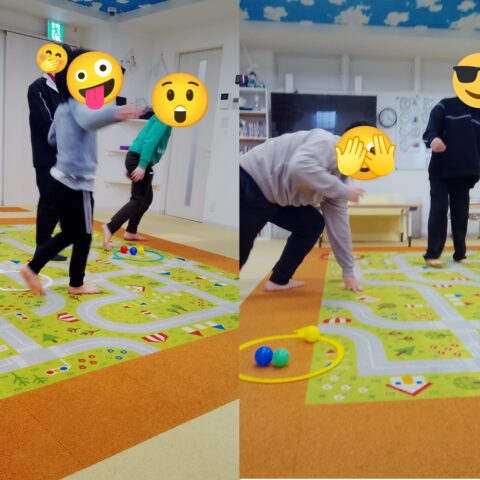 ボール集めゲーム(*'▽')