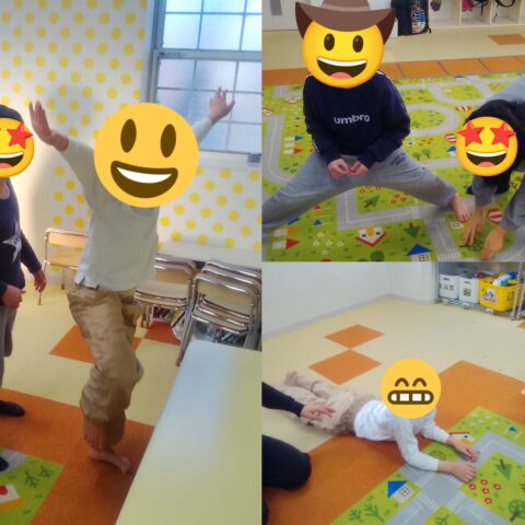 みんなで楽しくストレッチタイム♪