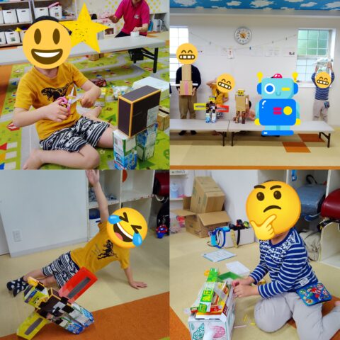 空き箱でロボット制作🤖
