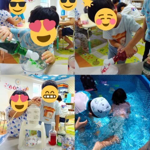 🧊かき氷作り＆プール遊び🏊‍♀️
