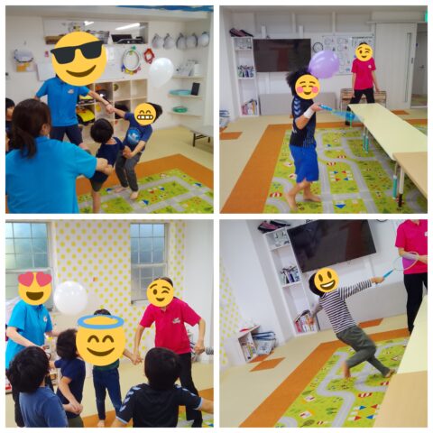 風船を使った活動を楽しみました！