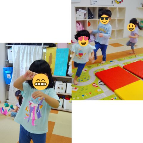 ストップ＆ゴーとみのむし制作を楽しみました