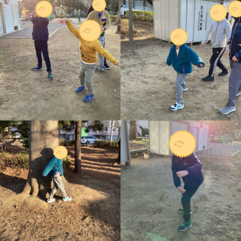 公園+だるまさんが転んだ🙃