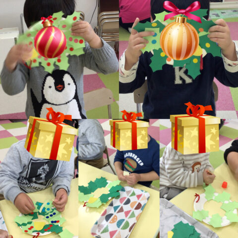 クリスマスリース作ったよ🎄