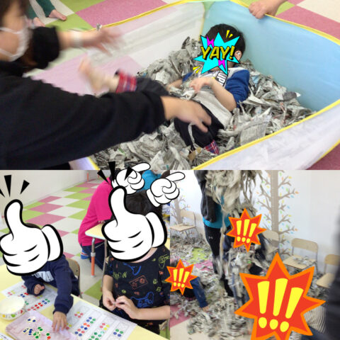 新聞紙☆シールはり👹