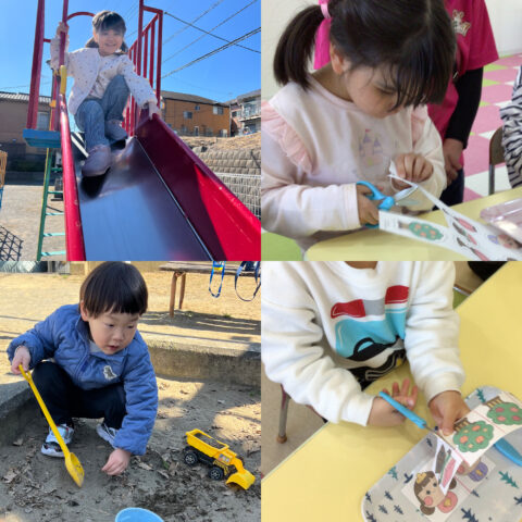 公園🎎はさみ練習