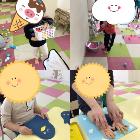 ⭐色分けボール・ペンギン製作⭐