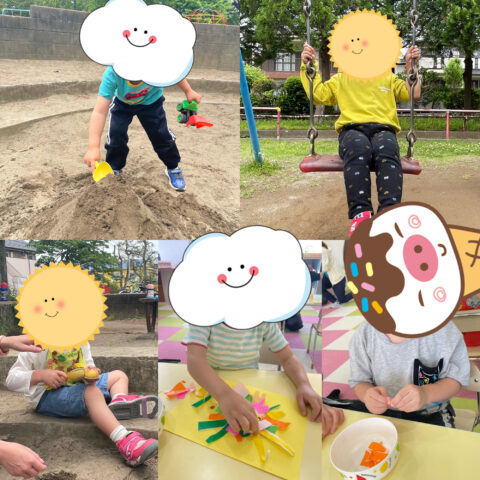 ぐるぐる公園⭐ちぎり絵