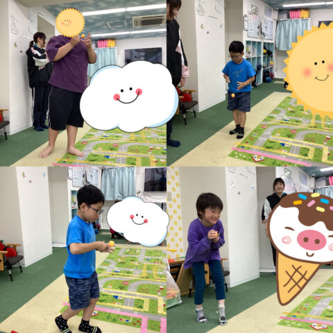 ピンポン玉運びゲーム🥎