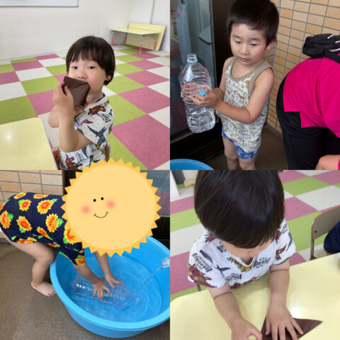 お水遊び始まりました🙌‼️