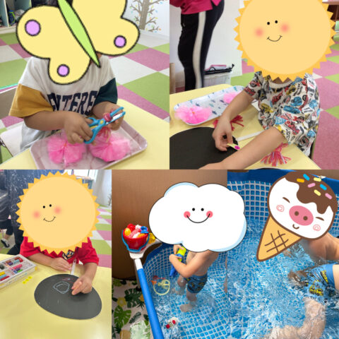 💧プール・うちわ作り